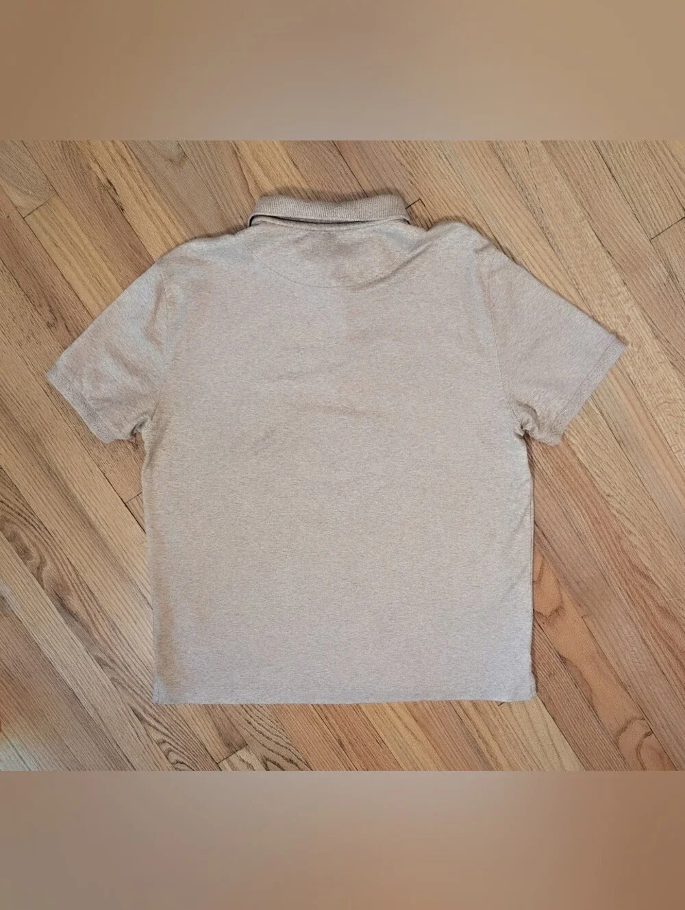 Old Money Banana Republic Tan Polo Shirt -  LARGE